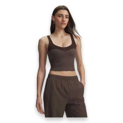 Under Armour 6013777 Motion Colorblock Tank Kahverengi Kadın Atlet - Under Armour