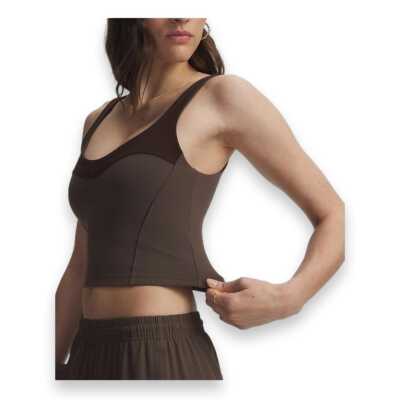 Under Armour 6013777 Motion Colorblock Tank Kahverengi Kadın Atlet - 3