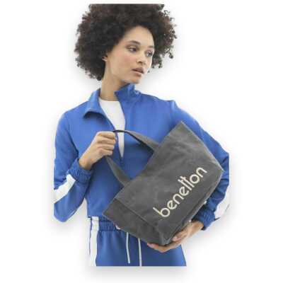 Benetton Bnt_1102 El 20X27X15 Gri Kadın Çanta - benetton (1)