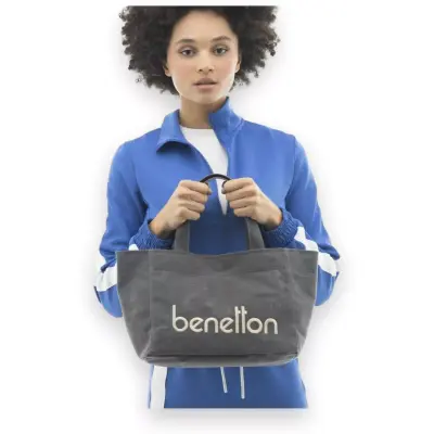 United Colors Of Benetton Bnt_1102 El 20X27X15 Gri Kadın Çanta 