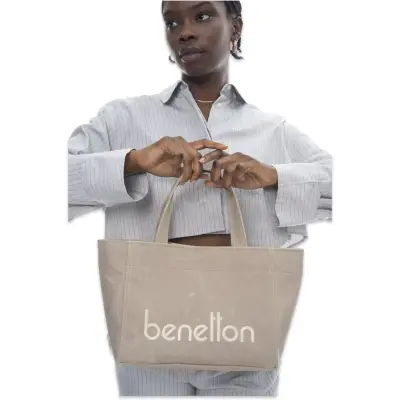 Benetton Bnt_1102 El 20X27X15 Kum Kadın Çanta - 2