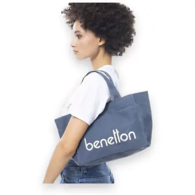 United Colors Of Benetton Bnt_1102 El 20X27X15 Lacivert Kadın Çanta 