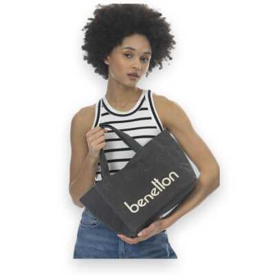 Benetton Bnt_1102 El 20X27X15 Siyah Kadın Çanta 
