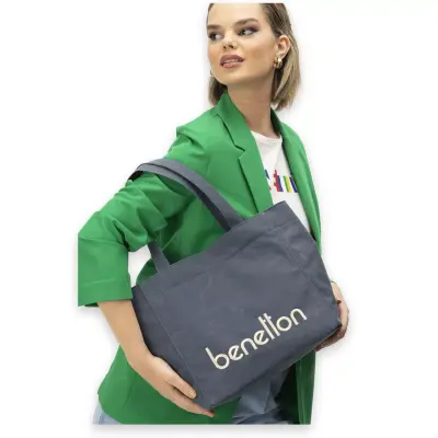 United Colors Of Benetton Bnt_1163 29X31X16 Omuz Lacivert Kadın Çanta - 1