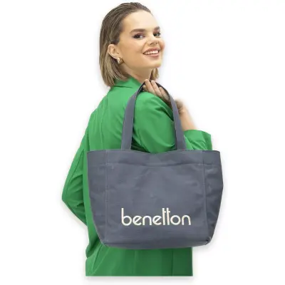 United Colors Of Benetton Bnt_1163 29X31X16 Omuz Lacivert Kadın Çanta - 2