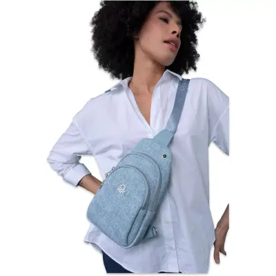 United Colors Of Benetton Bnt_1286 18X29X9 Çapraz Mavi Kadın Çanta - 1