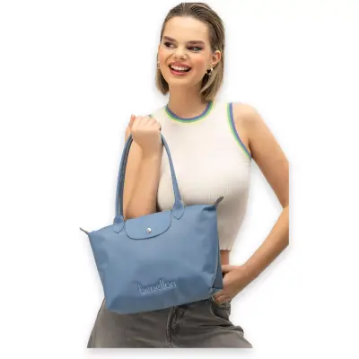United Colors Of Benetton Bnt_1357 23X36X15 El Mavi Kadın Çanta 