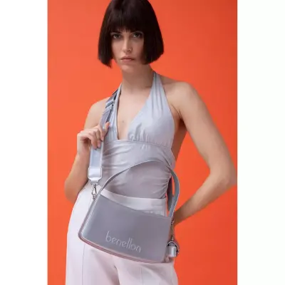 Benetton Bnt_1467 26X15X8 El Gümüş Kadın Çanta - 3
