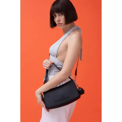 Benetton Bnt_1467 26X15X8 El Siyah Kadın Çanta - 2