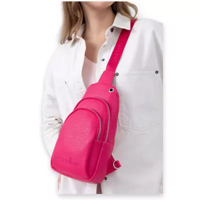 Benetton Bnt_1478 30X20X9 Çapraz Fuşya Kadın Çanta - 1