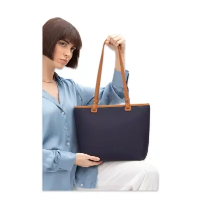 United Colors Of Benetton Bnt_1583 26X30X12 Omuz Lacivert Kadın Çanta - 2