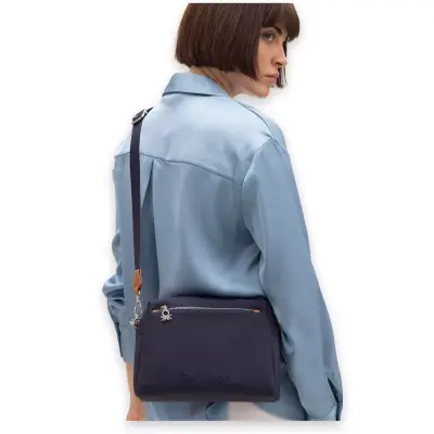 United Colors Of Benetton Bnt_1587 Omuz 18X23X7 Lacivert Kadın Çanta - 2