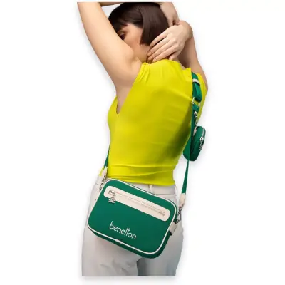 United Colors Of Benetton Bnt_1603 16X23X6 Omuz Yeşil Kadın Çanta - 2