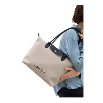 United Colors Of Benetton Bnt_1611 28X31X13 Omuz Bej Kadın Çanta 