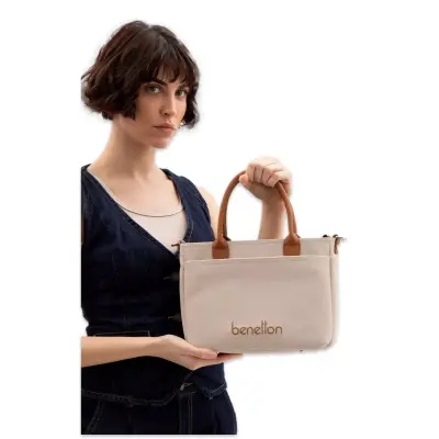 United Colors Of Benetton Bnt_1614 20X26X11 El Bej Kadın Çanta - 2