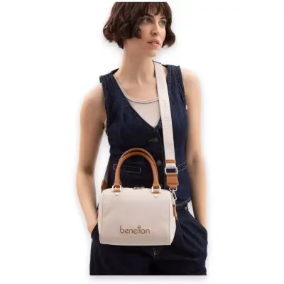 United Colors Of Benetton Bnt_1618 17X21X14 El Bej Kadın Çanta 
