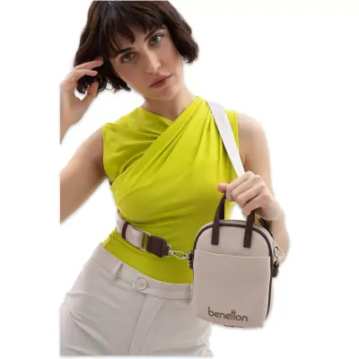 United Colors Of Benetton Bnt_1625 20X14X3 Kol Sı Bej Kadın Çanta - 2