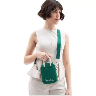 United Colors Of Benetton Bnt_1625 20X14X3 Kol Sı Yeşil Kadın Çanta - 1