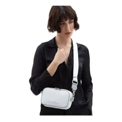 United Colors Of Benetton Bnt_1626 Omuz 20X12X7 Beyaz Kadın Çanta - 2