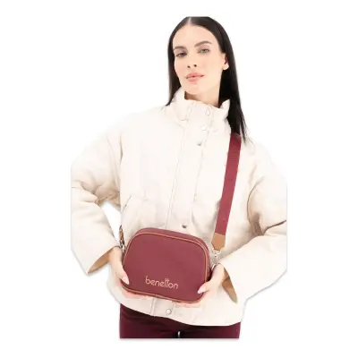 United Colors Of Benetton Bnt_1648 15X20X8 Çapraz Bordo Kadın Çanta - benetton (1)