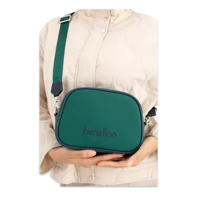 United Colors Of Benetton Bnt_1648 15X20X8 Çapraz Yeşil Kadın Çanta 