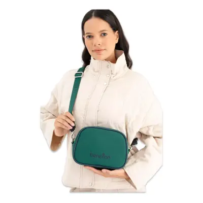 United Colors Of Benetton Bnt_1648 15X20X8 Çapraz Yeşil Kadın Çanta - benetton (1)