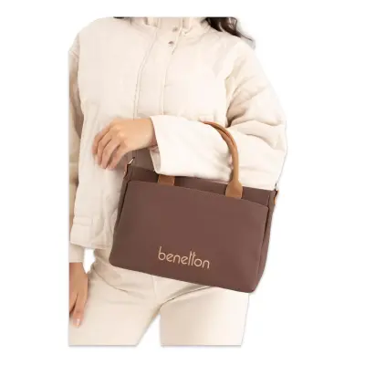United Colors Of Benetton Bnt_1649 20X25X6 Omuz Kahverengi Kadın Çanta - 1