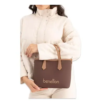 United Colors Of Benetton Bnt_1654 18X22X9 Omuz Kahverengi Kadın Çanta 
