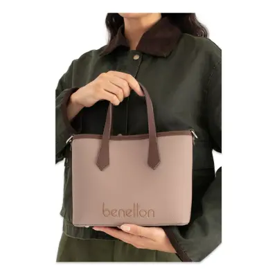 United Colors Of Benetton Bnt_1654 18X22X9 Omuz Vizon Kadın Çanta - 1