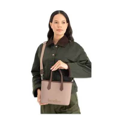 United Colors Of Benetton Bnt_1654 18X22X9 Omuz Vizon Kadın Çanta - 2