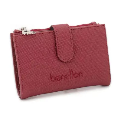 United Colors Of Benetton Bnt_1657 9X11,5X2 Bordo Unisex Cüzdan 