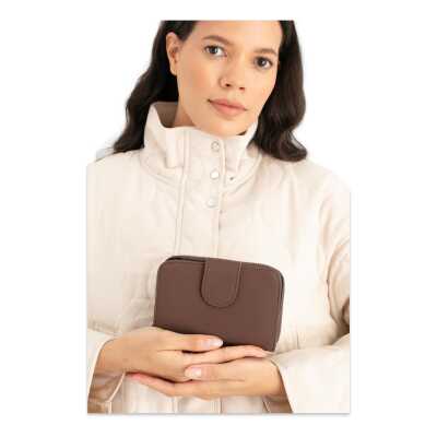 United Colors Of Benetton Bnt_1658 10X14X4 Kahverengi Unisex Cüzdan - benetton (1)