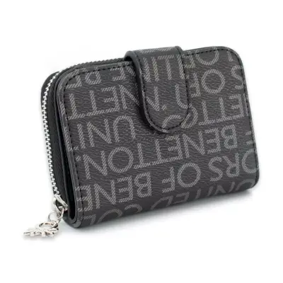 United Colors Of Benetton Bnt_1659 9X12X3 Siyah Unisex Cüzdan - 2