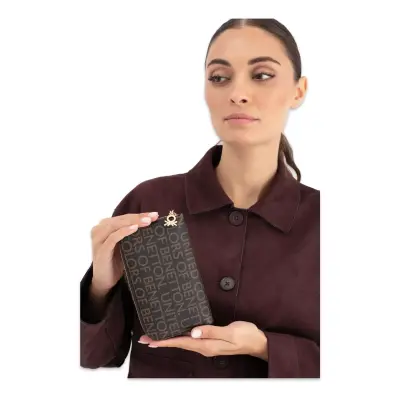 United Colors Of Benetton Bnt_1661 10X16,5X3,5 Kahverengi Unisex Cüzdan - benetton (1)