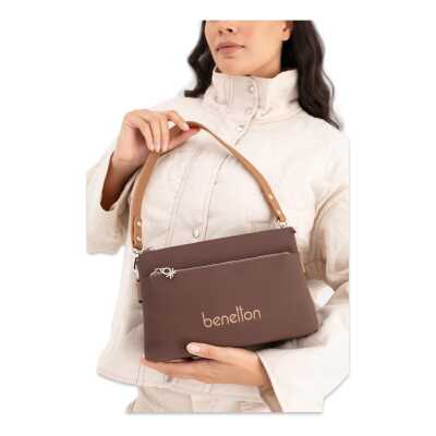 United Colors Of Benetton Bnt_1667 16X24,5X8 Omuz Kahverengi Kadın Çanta - benetton