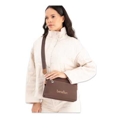 United Colors Of Benetton Bnt_1667 16X24,5X8 Omuz Kahverengi Kadın Çanta - benetton (1)