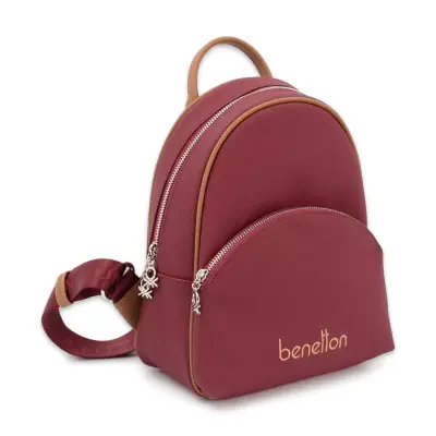 United Colors Of Benetton Bnt_1676 26X22X10 Sirt Bordo Kadın Çanta 