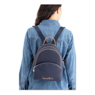 United Colors Of Benetton Bnt_1676 26X22X10 Sirt Lacivert Kadın Çanta - 2