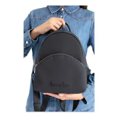 United Colors Of Benetton Bnt_1676 26X22X10 Sirt Siyah Kadın Çanta - 1