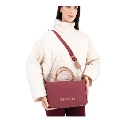United Colors Of Benetton Bnt_1678 22X25X12 Kol Sı Bordo Kadın Çanta - 1