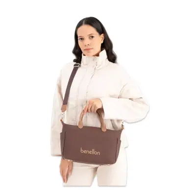 United Colors Of Benetton Bnt_1678 22X25X12 Kol Sı Kahverengi Kadın Çanta - 2