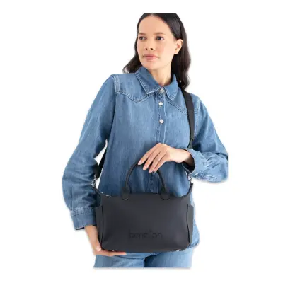 United Colors Of Benetton Bnt_1678 22X25X12 Kol Sı Siyah Kadın Çanta - 2