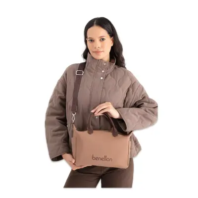 United Colors Of Benetton Bnt_1678 22X25X12 Kol Sı Taba Kadın Çanta - benetton (1)