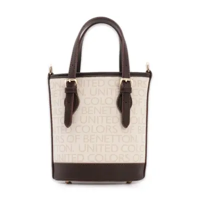 United Colors Of Benetton Bnt_1761 20X16X7 El Bej Kadın Çanta - benetton (1)