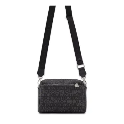 United Colors Of Benetton Bnt_1763 16X24X7 Çapraz Siyah Kadın Çanta - benetton (1)