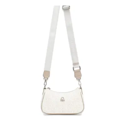 Benetton Bnt_1768 12X23X8 Çapraz Beyaz Kadın Çanta - 1