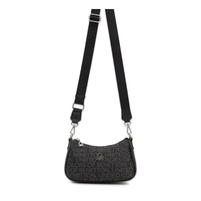 Benetton Bnt_1768 12X23X8 Çapraz Siyah Kadın Çanta 