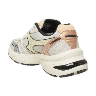 U.s. Polo Assn. 5F Etna 5Pr Günlük Bej Kadın Spor Ayakkabı - 4