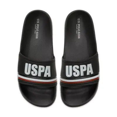 U.s. Polo Assn. 6M Alvega 6Fx Tek Bant Siyah Erkek Terlik - 3