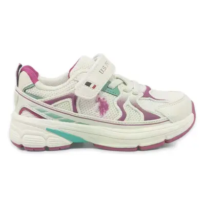 U.s. Polo Assn. 6P Sette Jr 6Fx Sneakers Beyaz Çocuk Spor Ayakkabı - 1